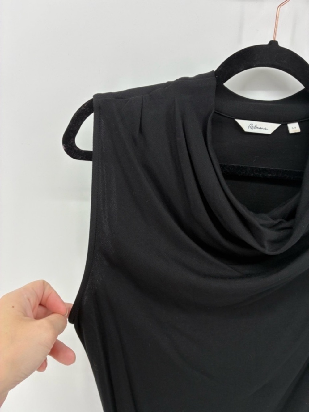 MASSIVE $10 SALE Reitmans Sleeveless Black Cowl Neck Top